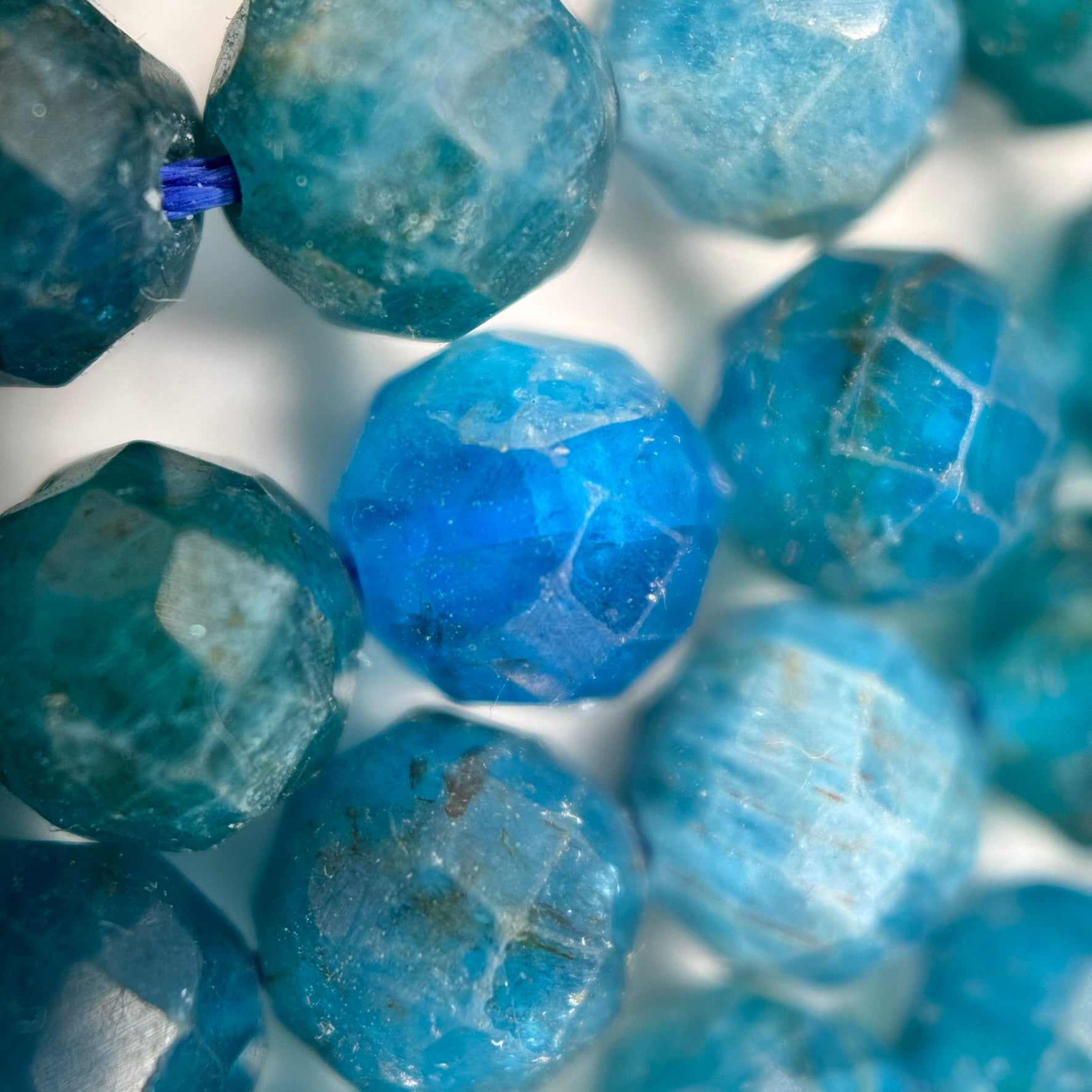 Apatite Faceted Round Beads image 6