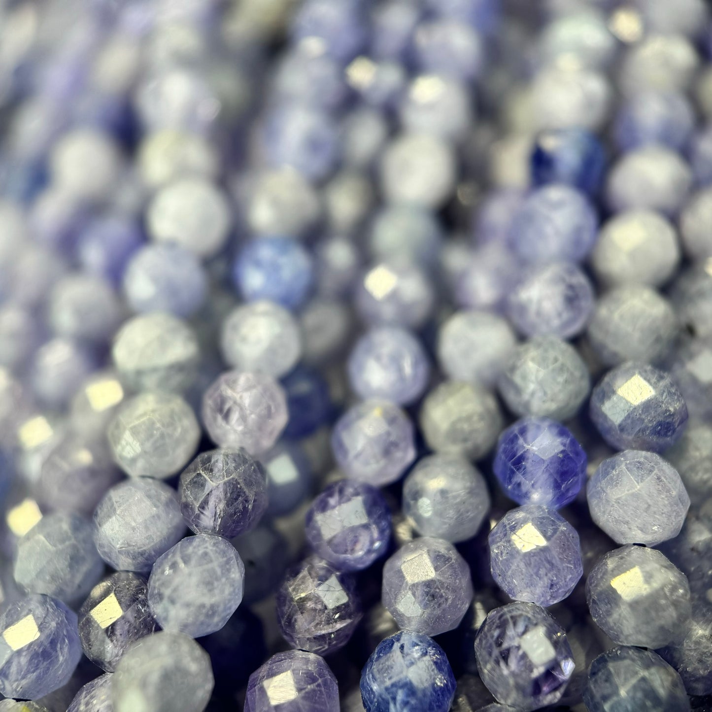 Tanzanite Faceted Round Beads - AA Quality image 3