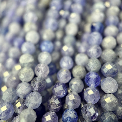 Tanzanite Faceted Round Beads - AA Quality image 3