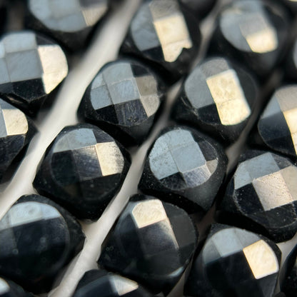 Black Spinel Square Beads image 1