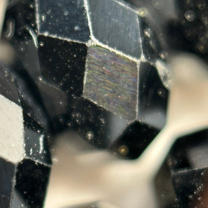 Black Spinel Faceted Rondelle Beads image 2