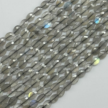 Labradorite Faceted Oval Beads (AA) image 0
