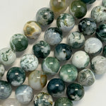Tree Moss Agate Polished Round Beads image 9