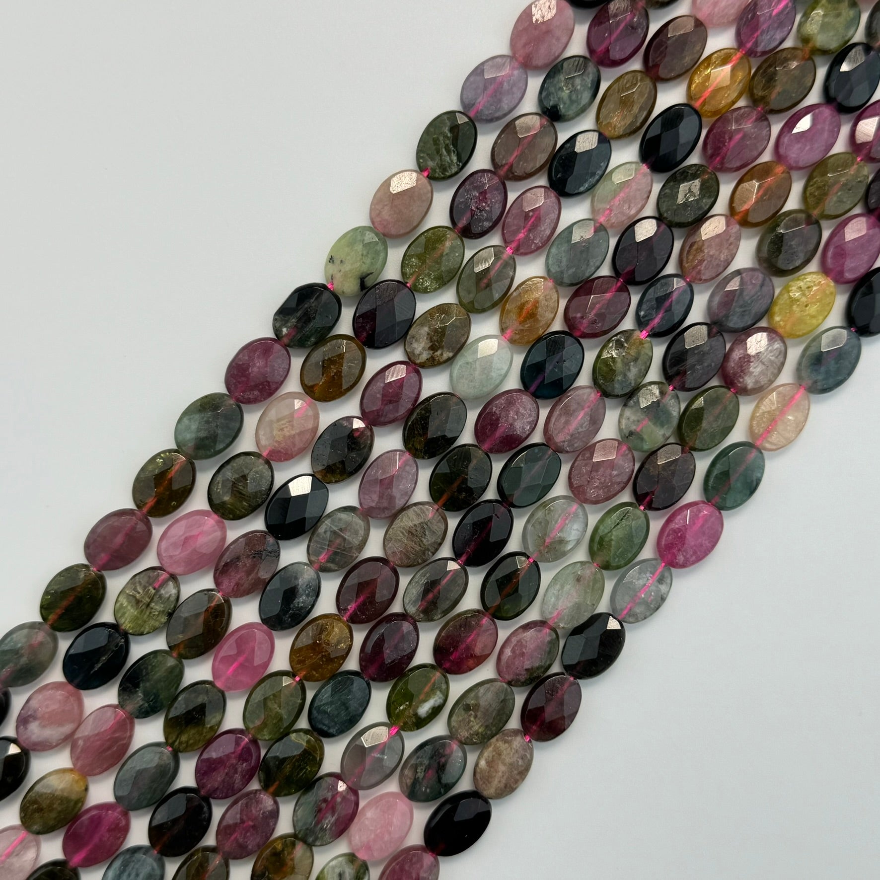 Tourmaline Faceted Oval Beads image 8