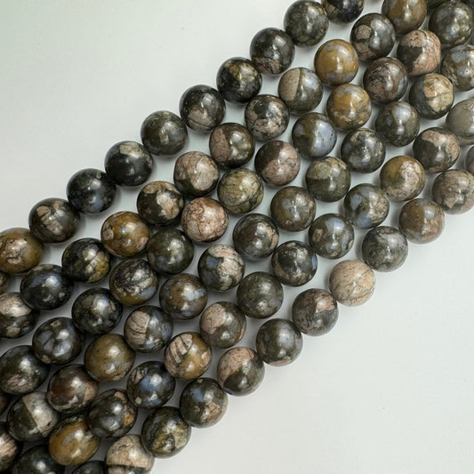 Lianite Polished Round Beads (A Quality)