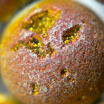 Titanium Plated Flame Druzy Quartz Round Beads image 3