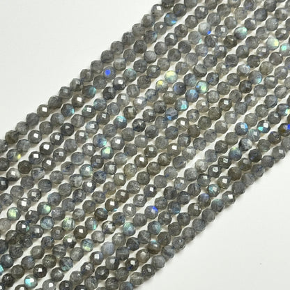 Labradorite Faceted Round Beads image 9