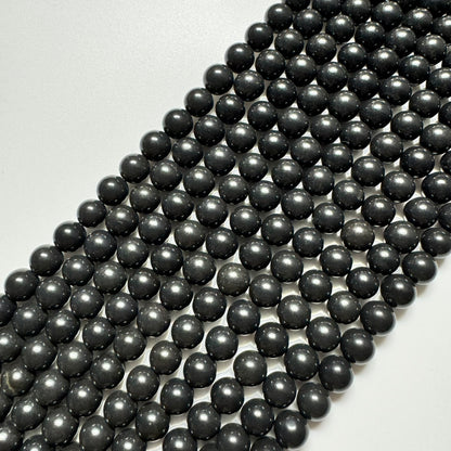 Black Onyx Polished  Round Beads image 3