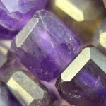 Amethyst Faceted Square Beads (AA Quality) image 2