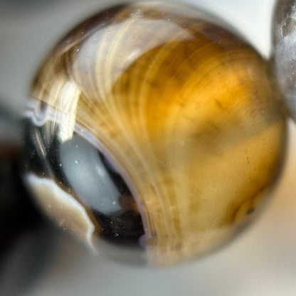 Banded Agate Polished Round Beads image 1