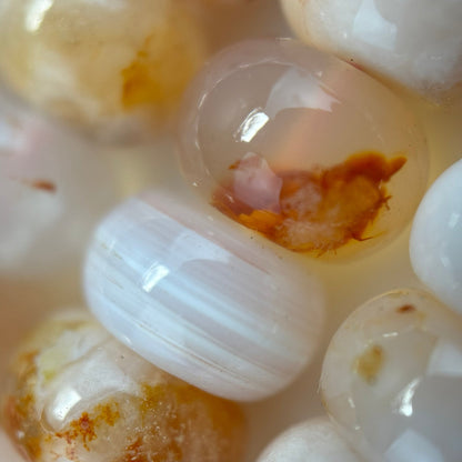 Sakura Agate Rondelle Beads image 6