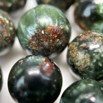 Seraphinite Polished Round Beads image 2