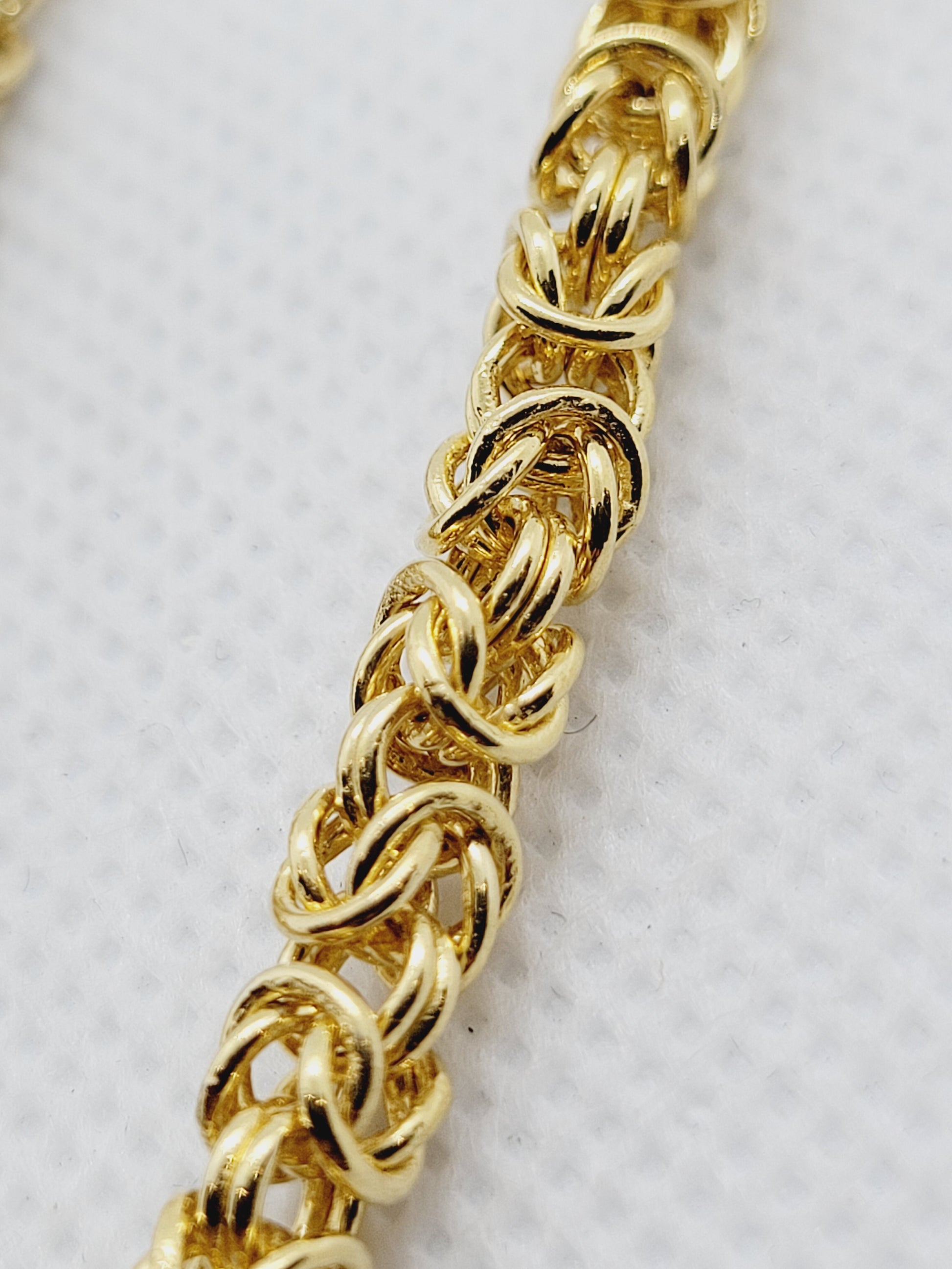 16ÃƒÆ’Ã‚Â¢ÃƒÂ¢Ã¢â‚¬Å¡Ã‚Â¬Ãƒâ€šÃ‚Â Byzantine Chain | 22k Gold-plated 925 Sterling Silver image 3