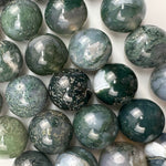 Moss Agate Polished Round Beads image 4