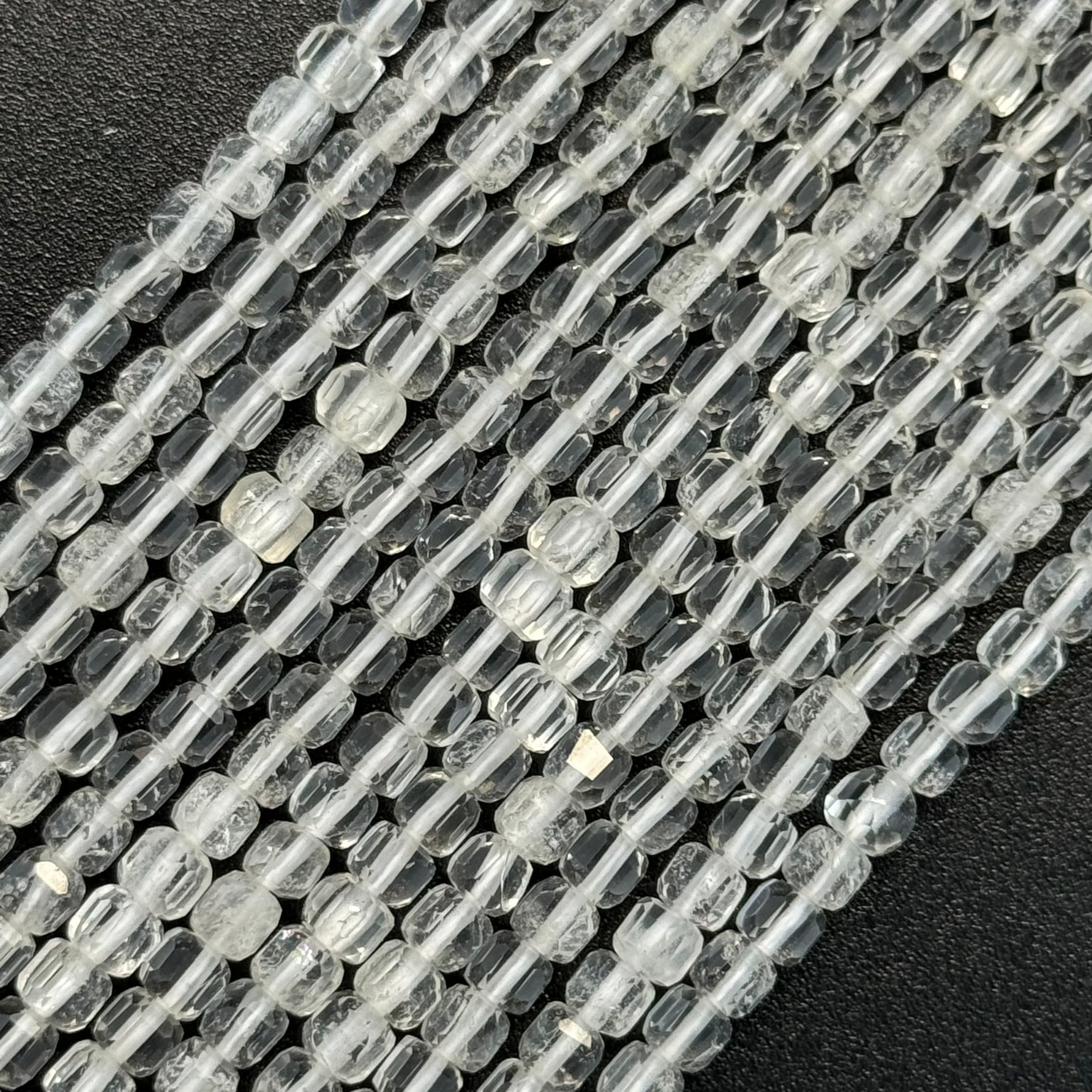 Clear Quartz Square Beads image 0