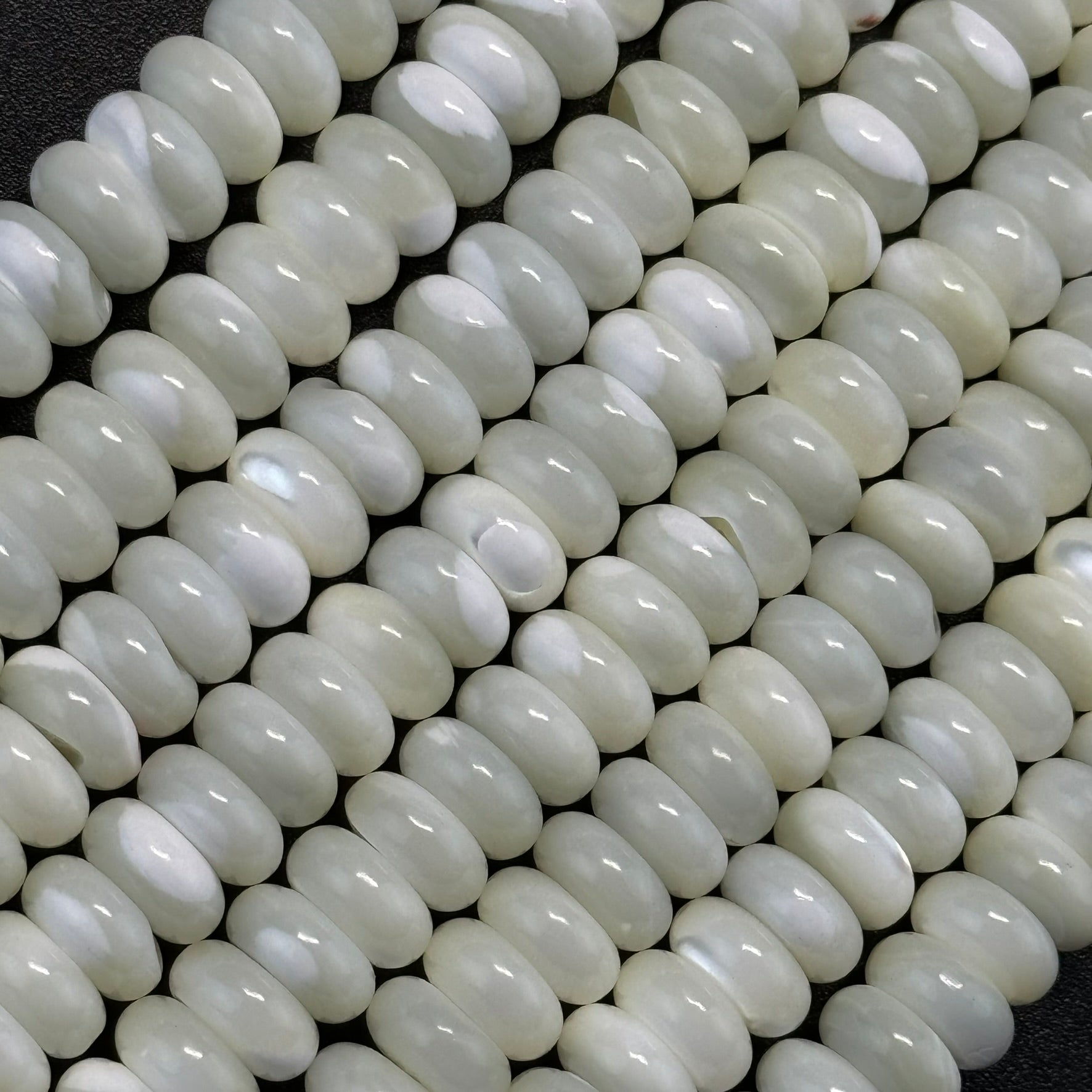 White Mother Of Pearl Beads image 6