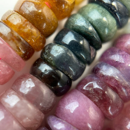 Tourmaline Rondelle Polished Beads image 2