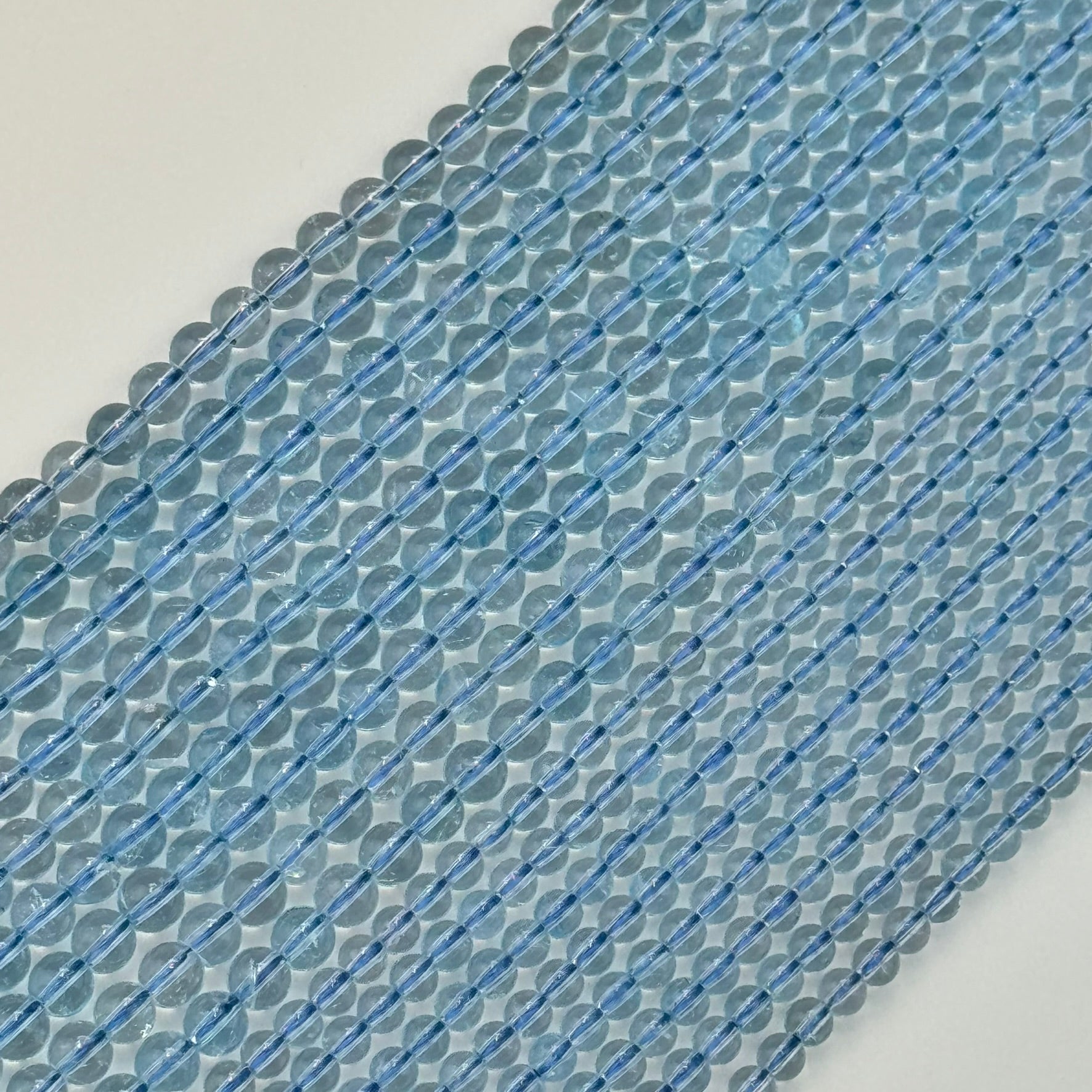 Blue Topaz AAAA Polished Round Beads image 0