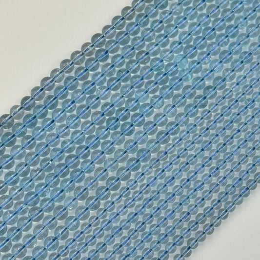 Blue Topaz AAAA Polished Round Beads image 0
