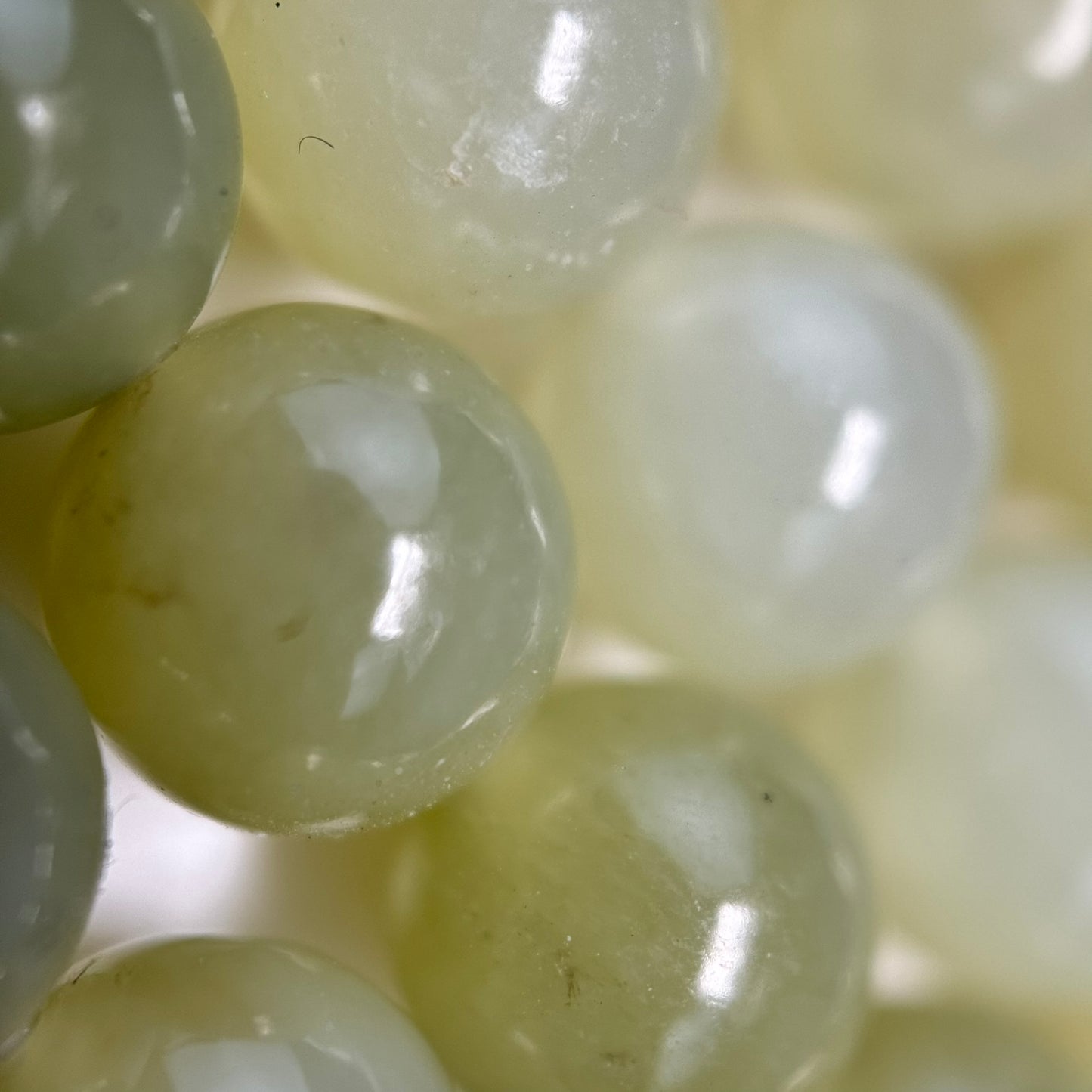 Hetian China Jade Polished Round Beads image 1