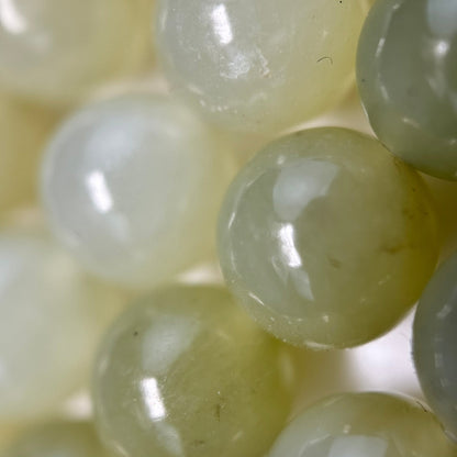 Hetian China Jade Polished Round Beads image 1