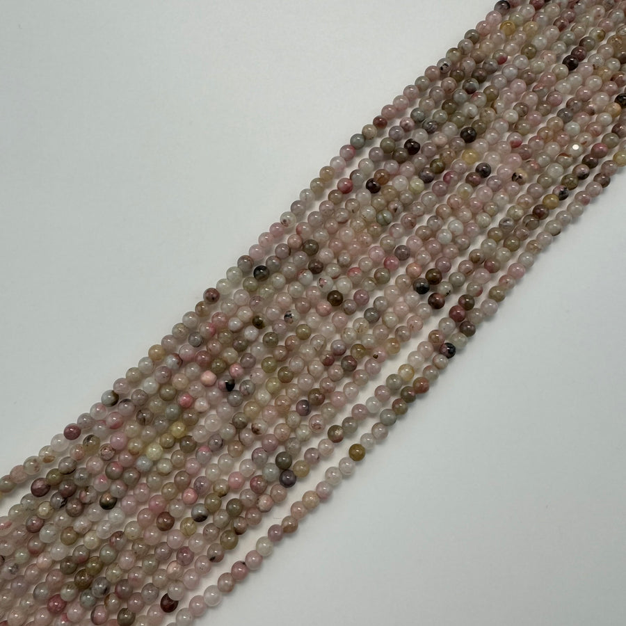 Sakura Rhodonite Polished Round Beads - Color B image 0