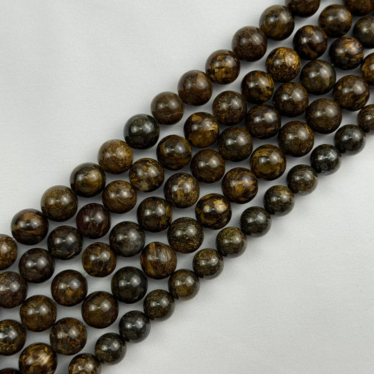 Bronzite Polished Round Beads image 0