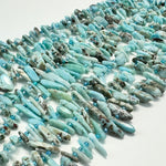 Larimar Blade Polished Beads image 9