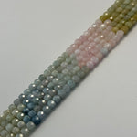 Aquamarine Morganite Square Beads image 5