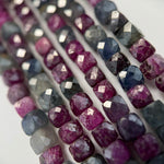 Ruby Sapphire Square Beads image 4