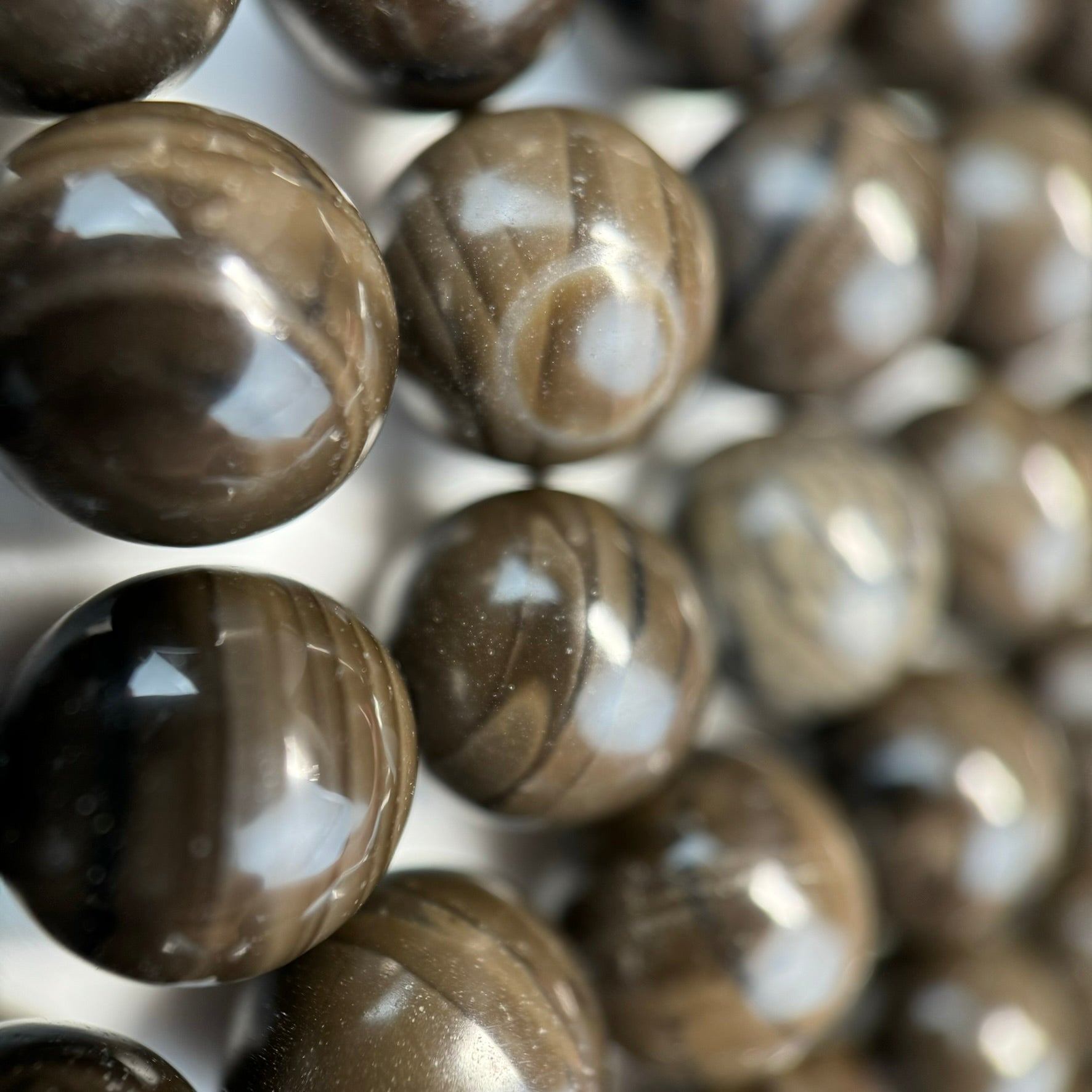 Coffee Bean Jasper Polished  Round Beads image 5