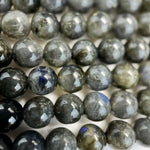 Black Labradorite Polished Round Beads image 4