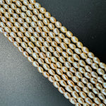 Pink, White and Peach Pearl  4x6mm image 5