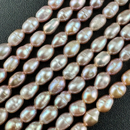 White and Pink Pearl  5.5x3.5mm image 4