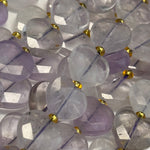 Lavender Amethyst Faceted Heart Shape Beads image 3