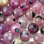 Ruby Faceted Round Beads image 4