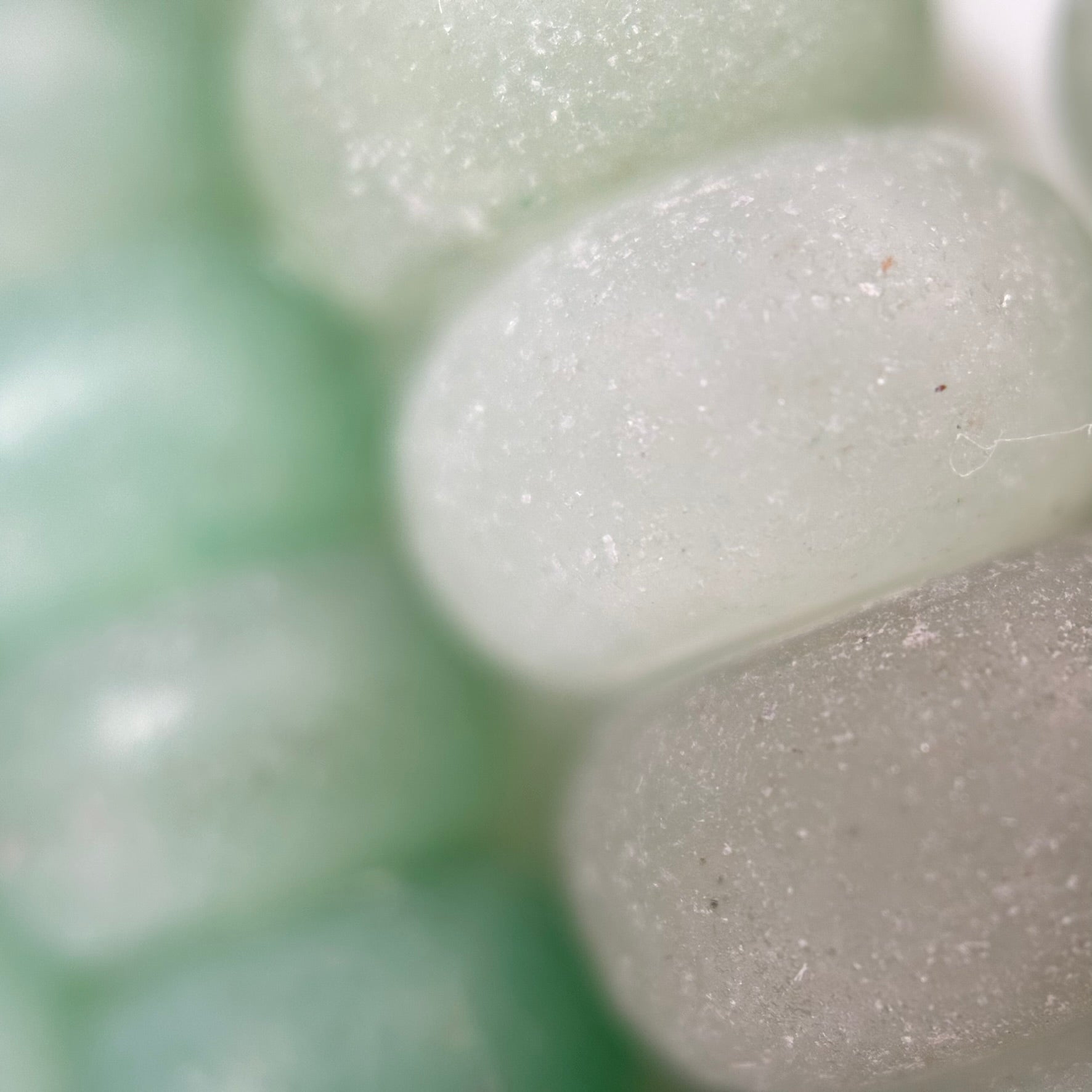 Green Aventurine Frosted Rondelle Beads image 4