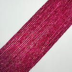 Synthetic Ruby Faceted Round Beads image 7