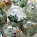 Green Phantom Polished Round Beads image 2