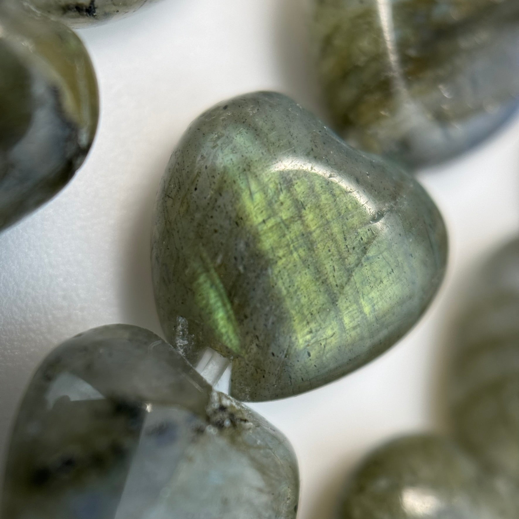 Labradorite Heart Beads image 5