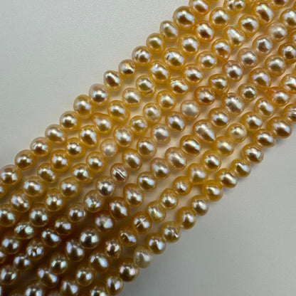 White, Pink and Peach Pearl  5x4.5mm and 4.5x4mm image 2