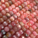 Rhodonite Faceted Rondelle Beads (High Quality) image 11