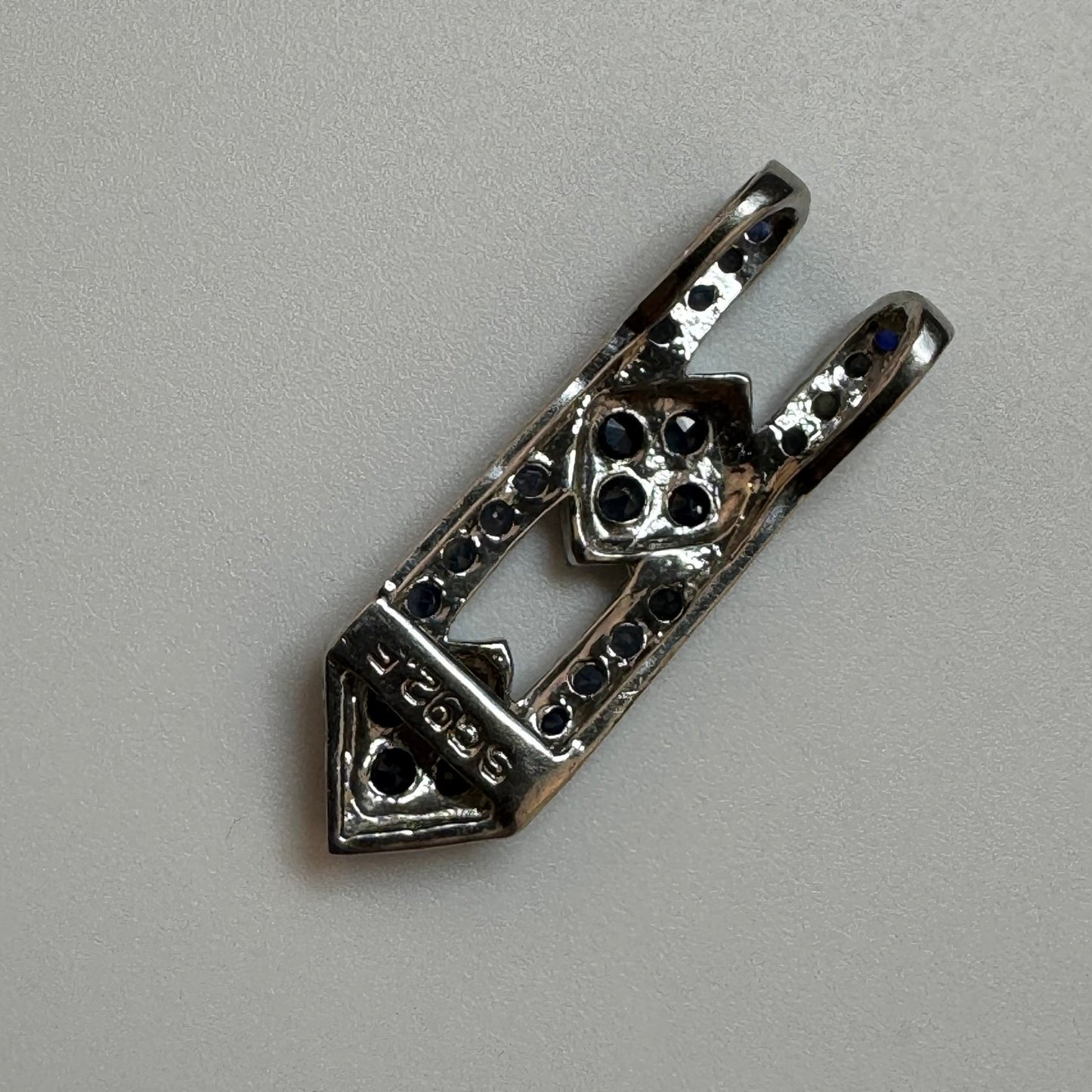 Sapphire Pendant in 925 Sterling Silver image 2
