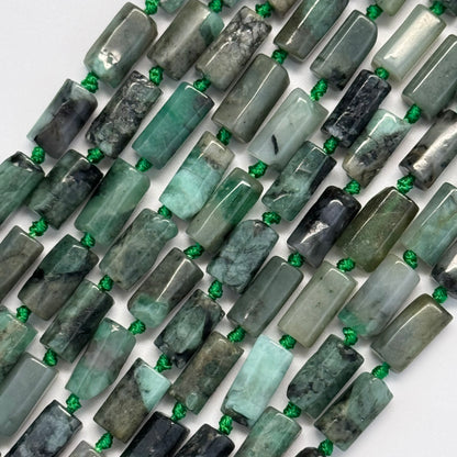 Emerald Cylinder Beads image 2