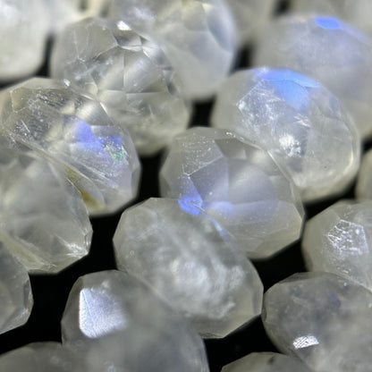 Faceted Moonstone Rondelle Beads (7x4mm) image 2