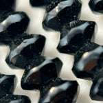 Black Tourmaline Space Ship Beads image 4