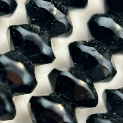 Black Tourmaline Space Ship Beads image 4