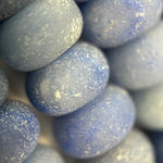 Blue Aventurine Quartz Frosted Rondelle Beads image 1