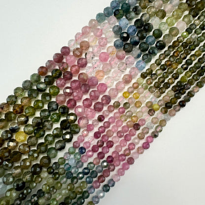 Tourmaline Faceted Round Beads image 2