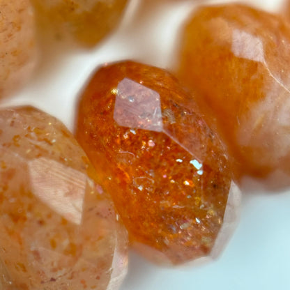 Sunstone Faceted Rondelle Beads (AA Quality) image 10